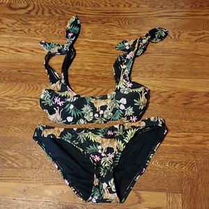 Black print Xhilaration bikini